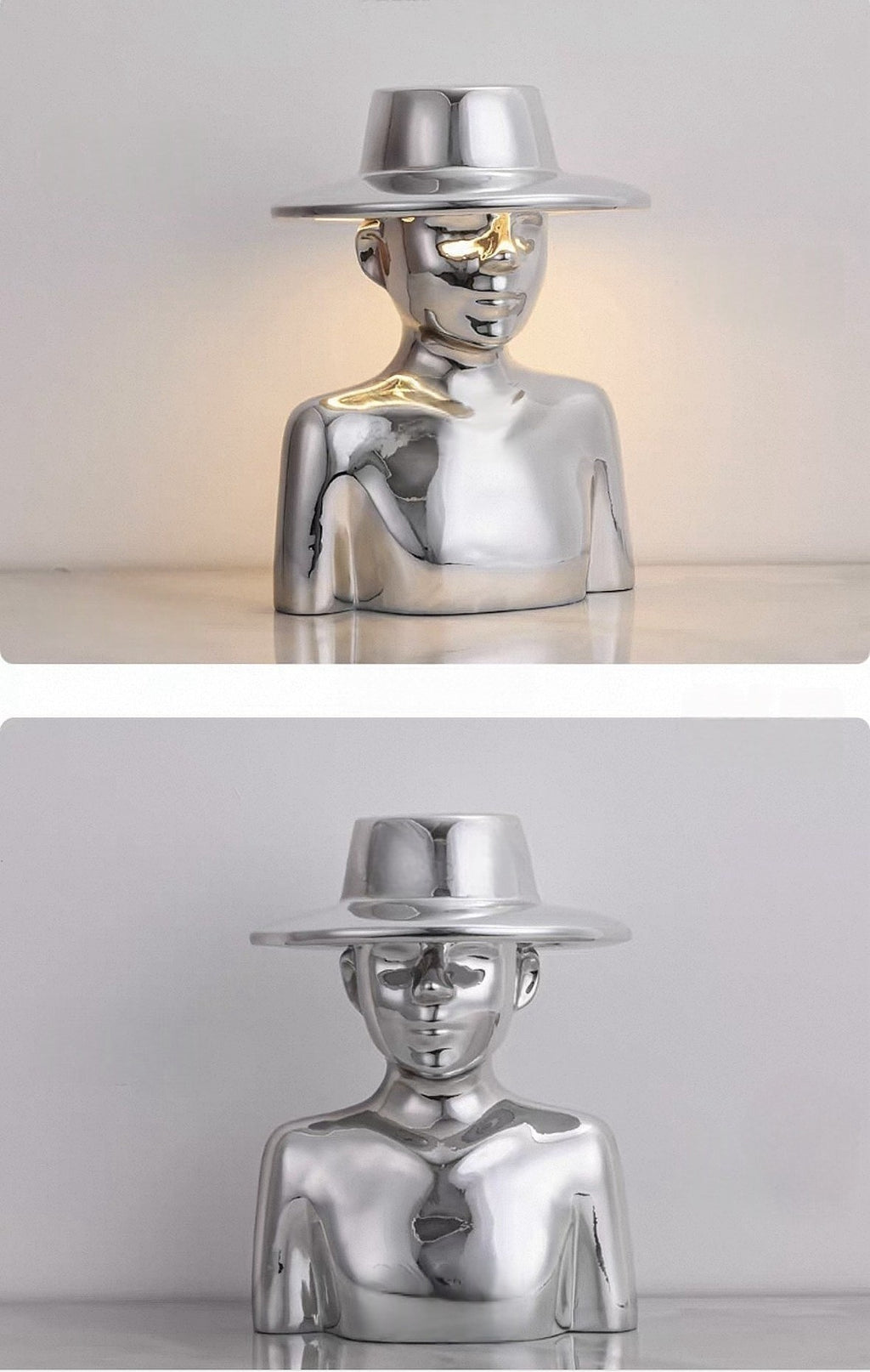 Creative top hat character shaped desk lamp