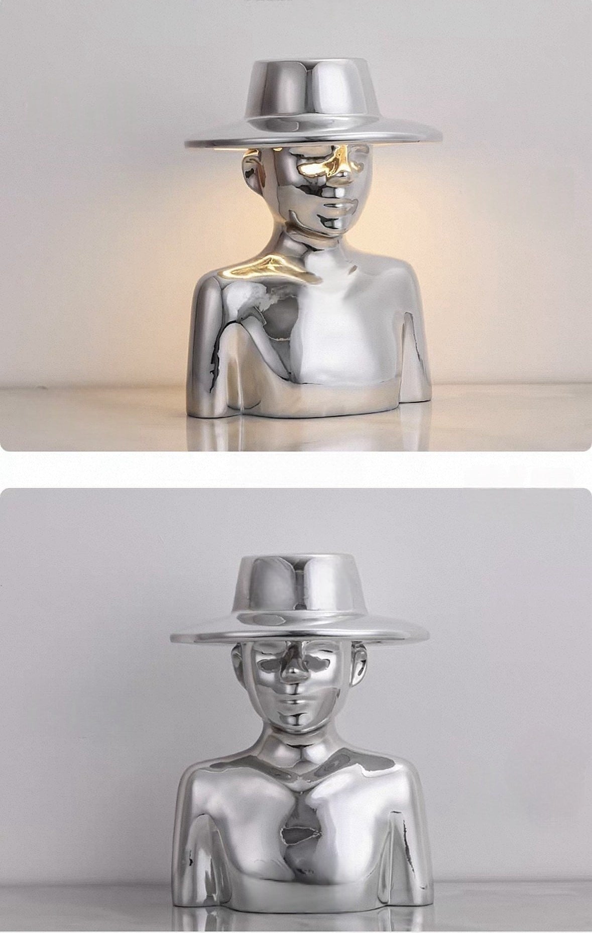 Creative top hat character shaped desk lamp