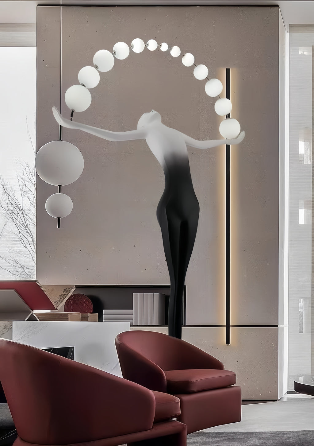 'Flying in the Sky' Sculpture Floor Lamp