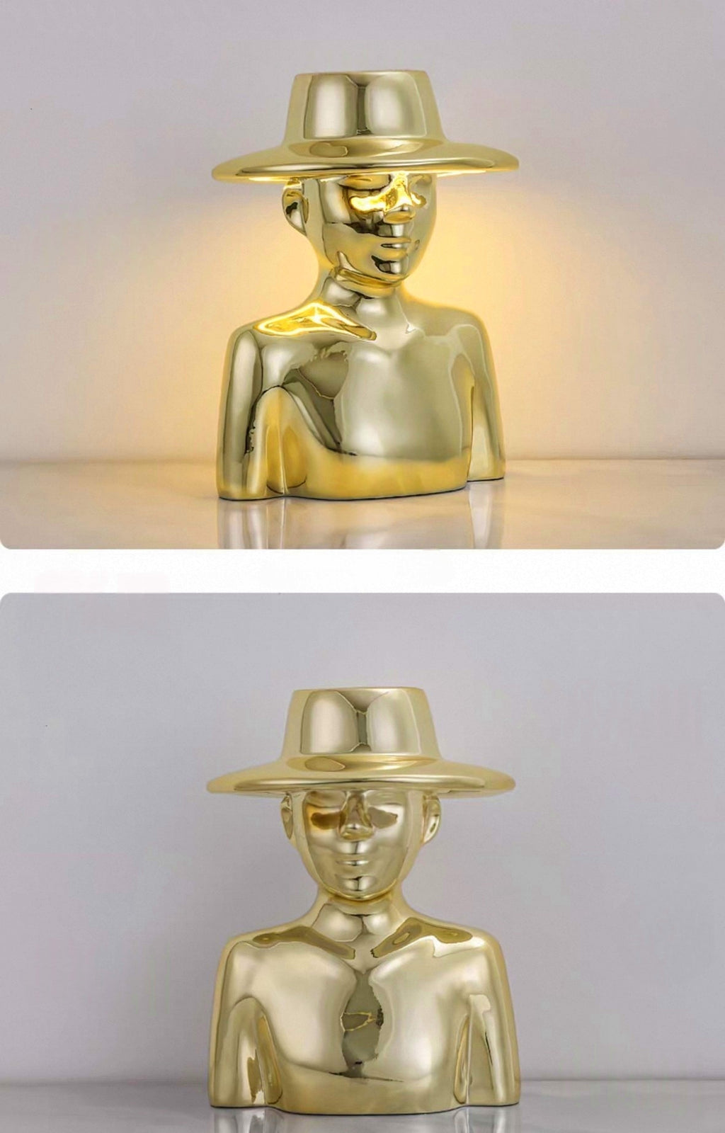 Creative top hat character shaped desk lamp