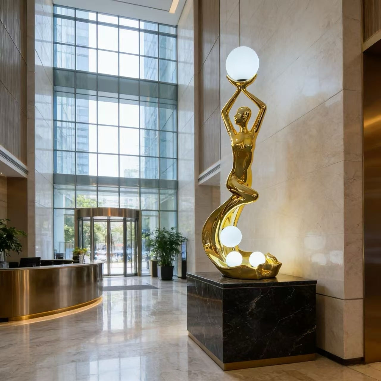Mermaid Sculpture Floor Lamp