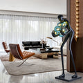 71''modern Human Art Sculpture Shaped Novelty Floor Lamp Hugger Color Ball