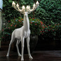 White Deer Sculpture Indoor/outdoor Novelty Lamp