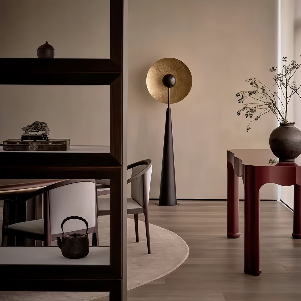 The medieval light luxury floor lamp