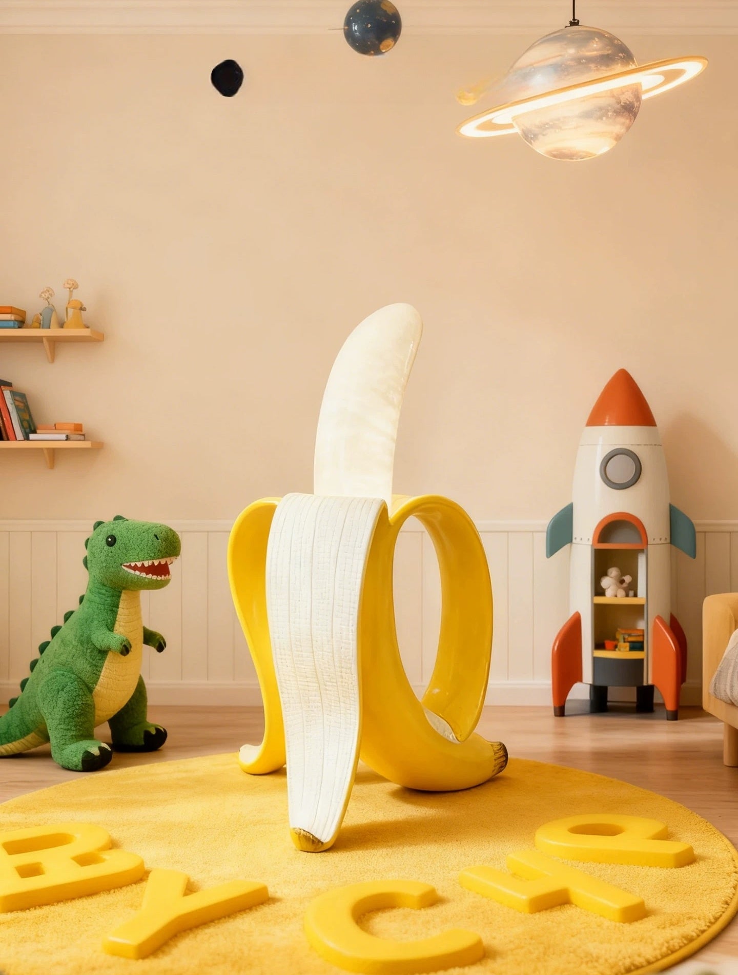 Banana Sculpture Floor Lamp