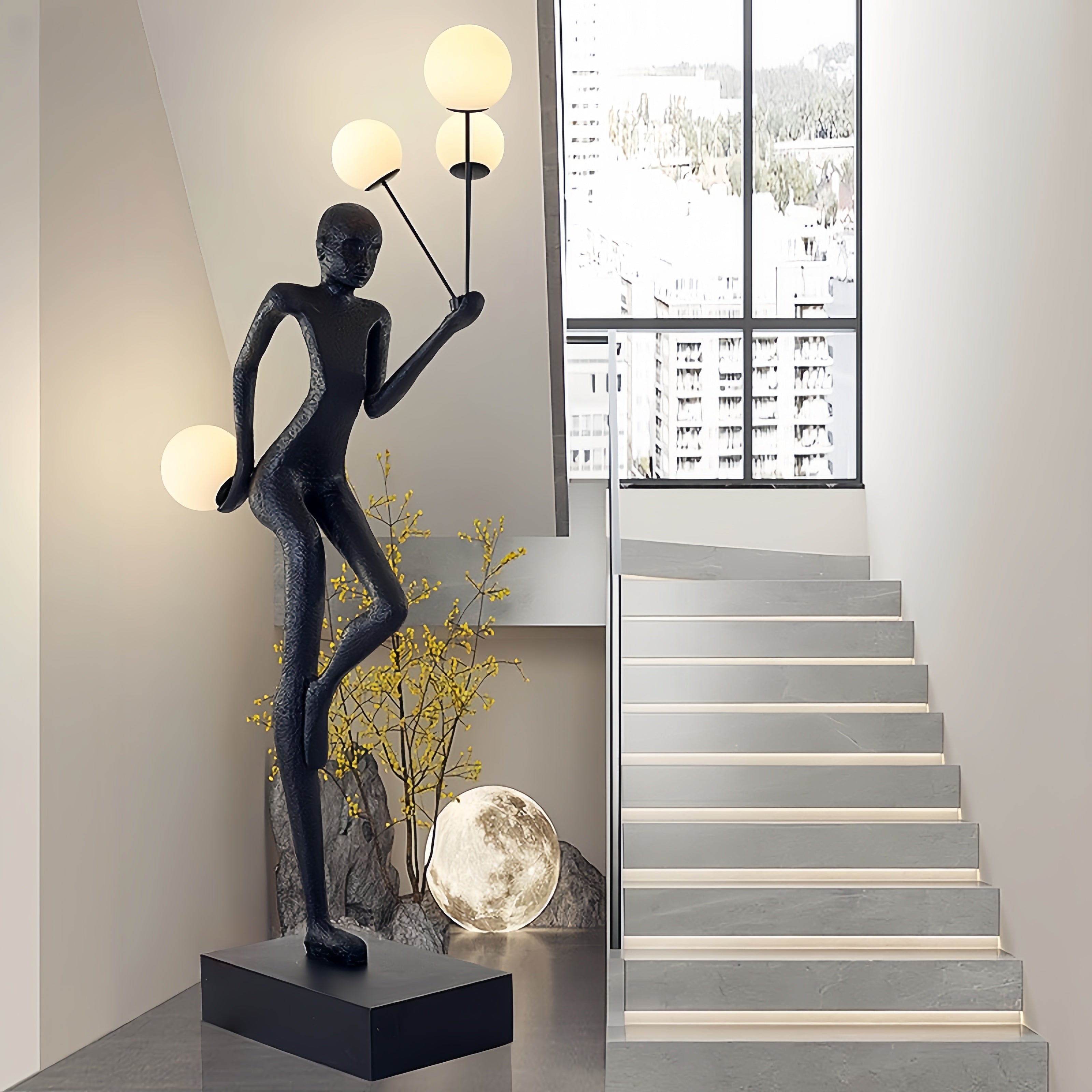 The Beauty of Balance Sculpture Novelty Floor Lamp
