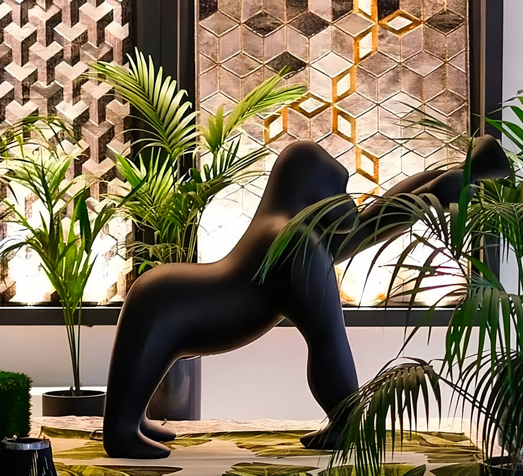 Chimpanzee Sculpture Floor Lamp