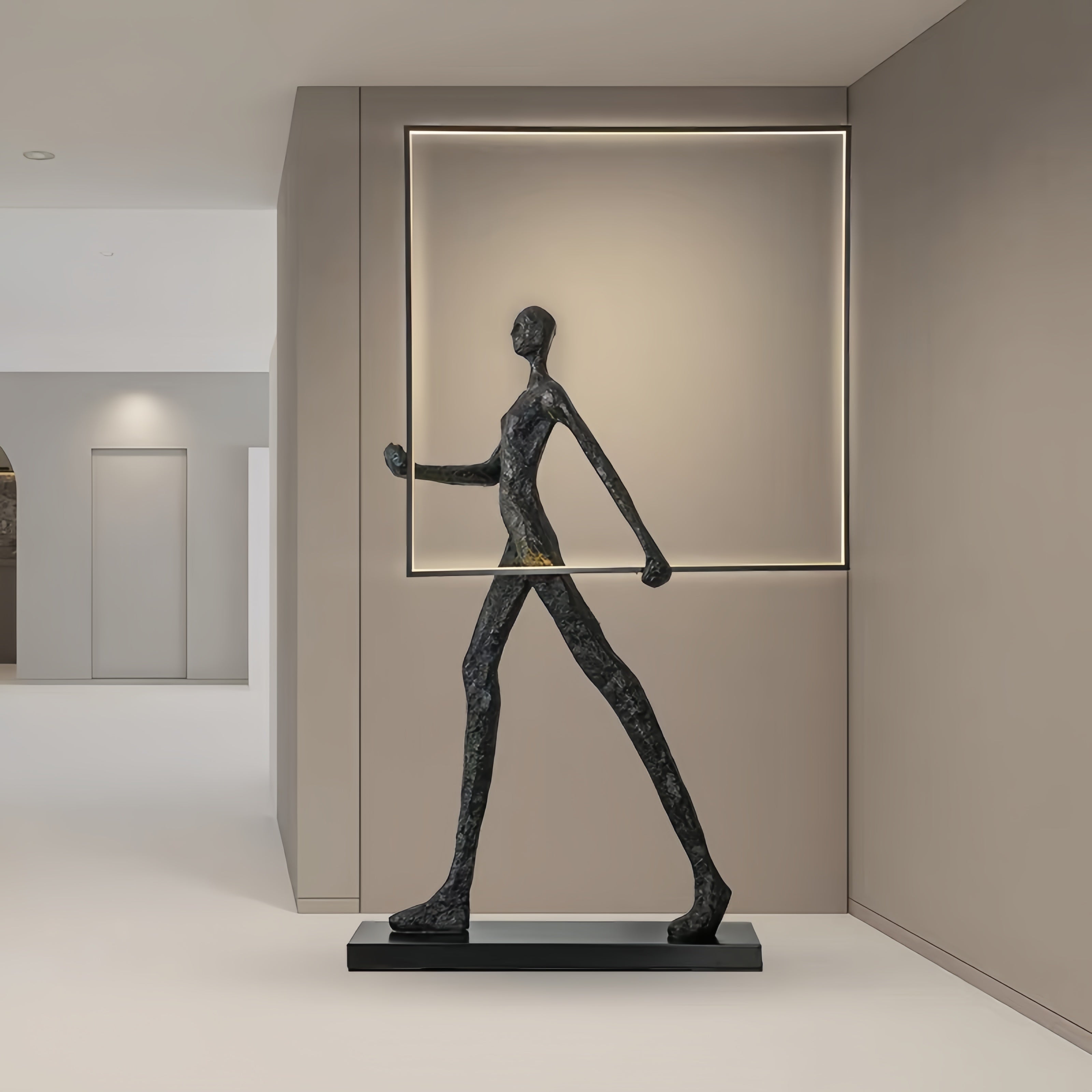 Modern style abstract art sculpture floor lamp
