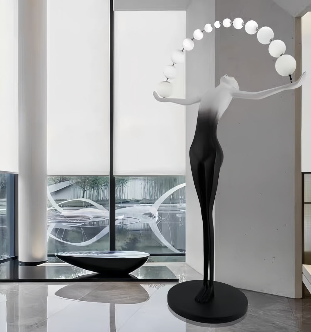 'Flying in the Sky' Sculpture Floor Lamp