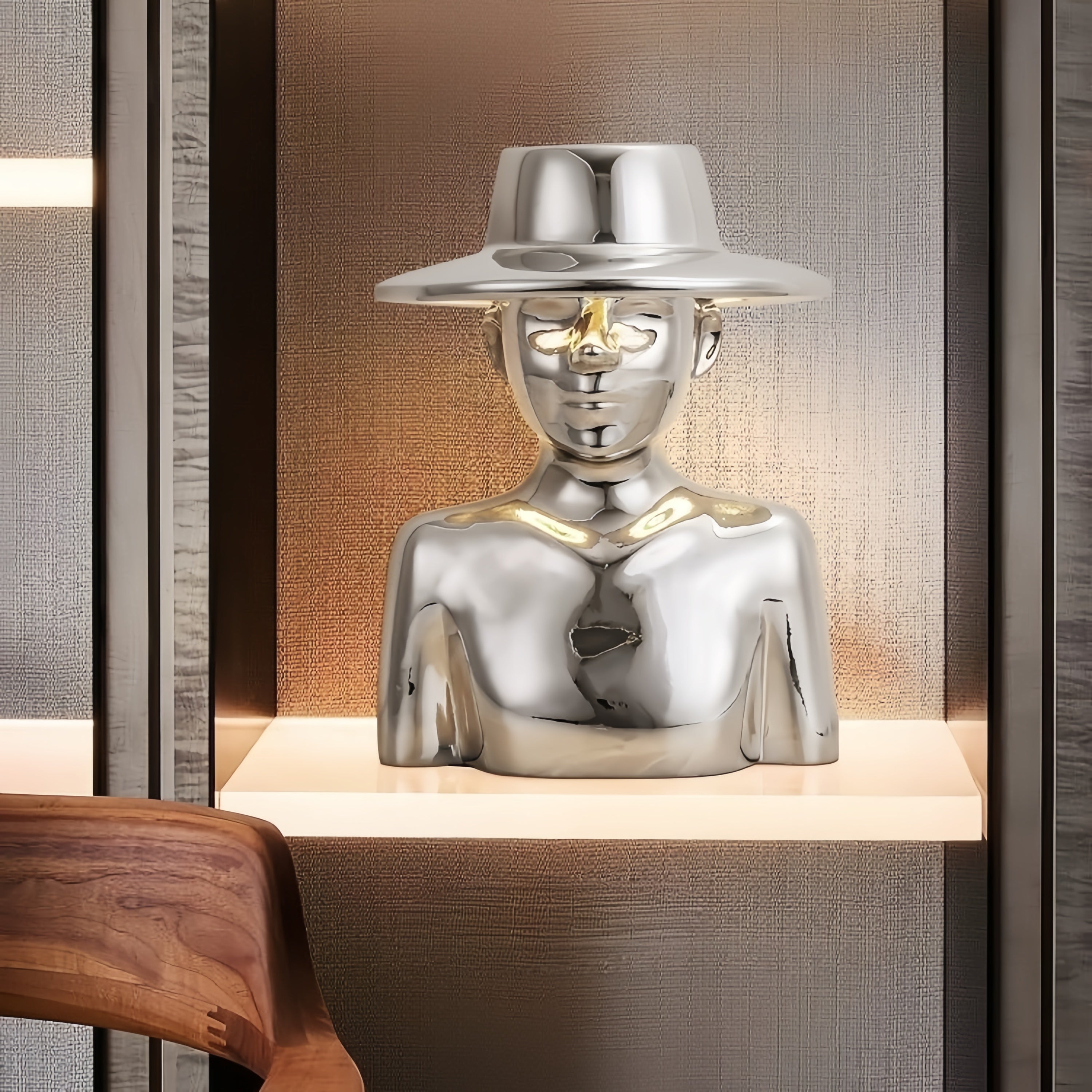 Creative top hat character shaped desk lamp