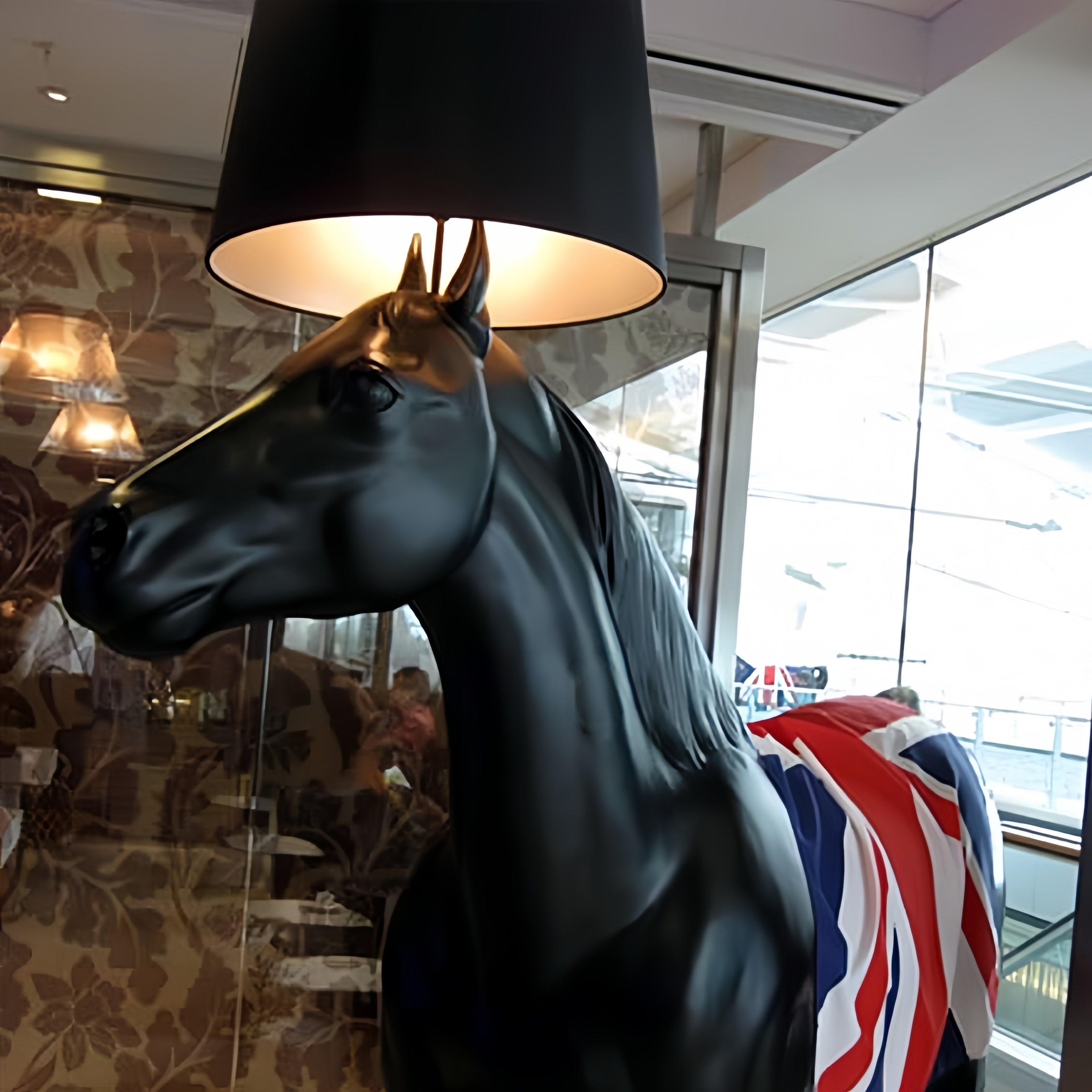 71'' Horses Figurines & Sculptures Novelty Floor Lamp