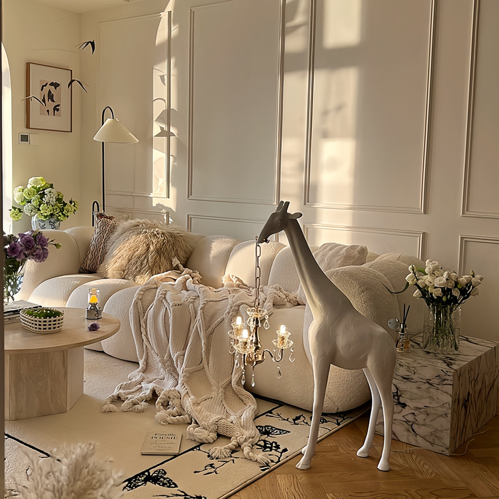 40" Giraffe Sculpture Floor Lamp,Ornament Creative Standing Light