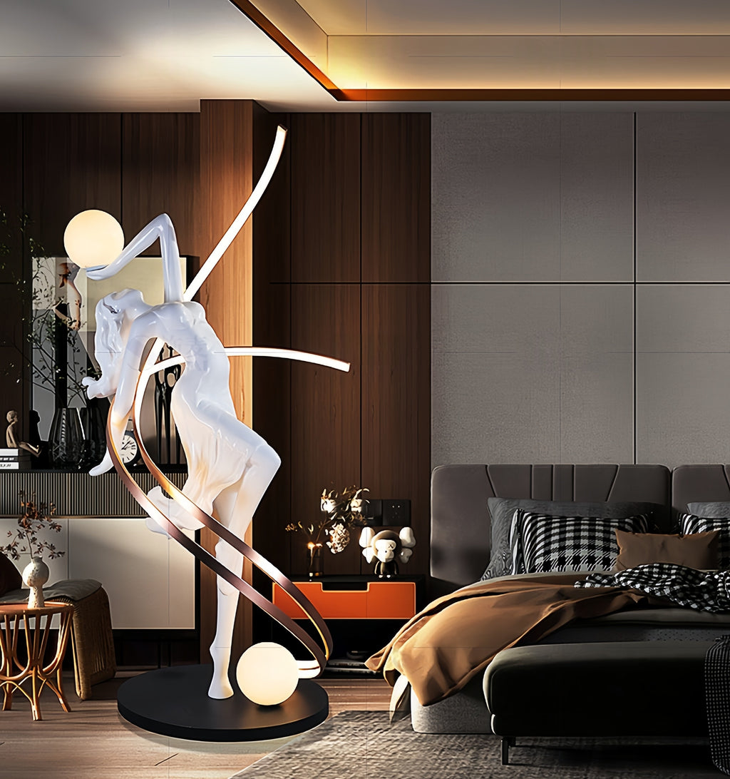 Dance Goddess Art Sculpture Shaped Floor Lamp