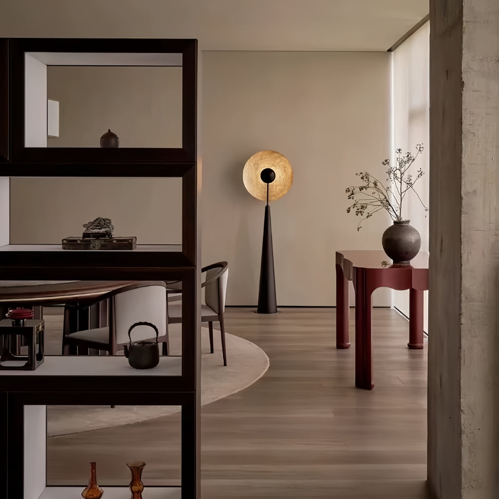 The medieval light luxury floor lamp