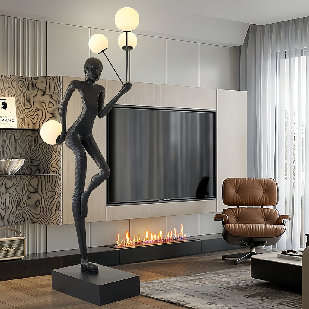 The Beauty of Balance Sculpture Novelty Floor Lamp