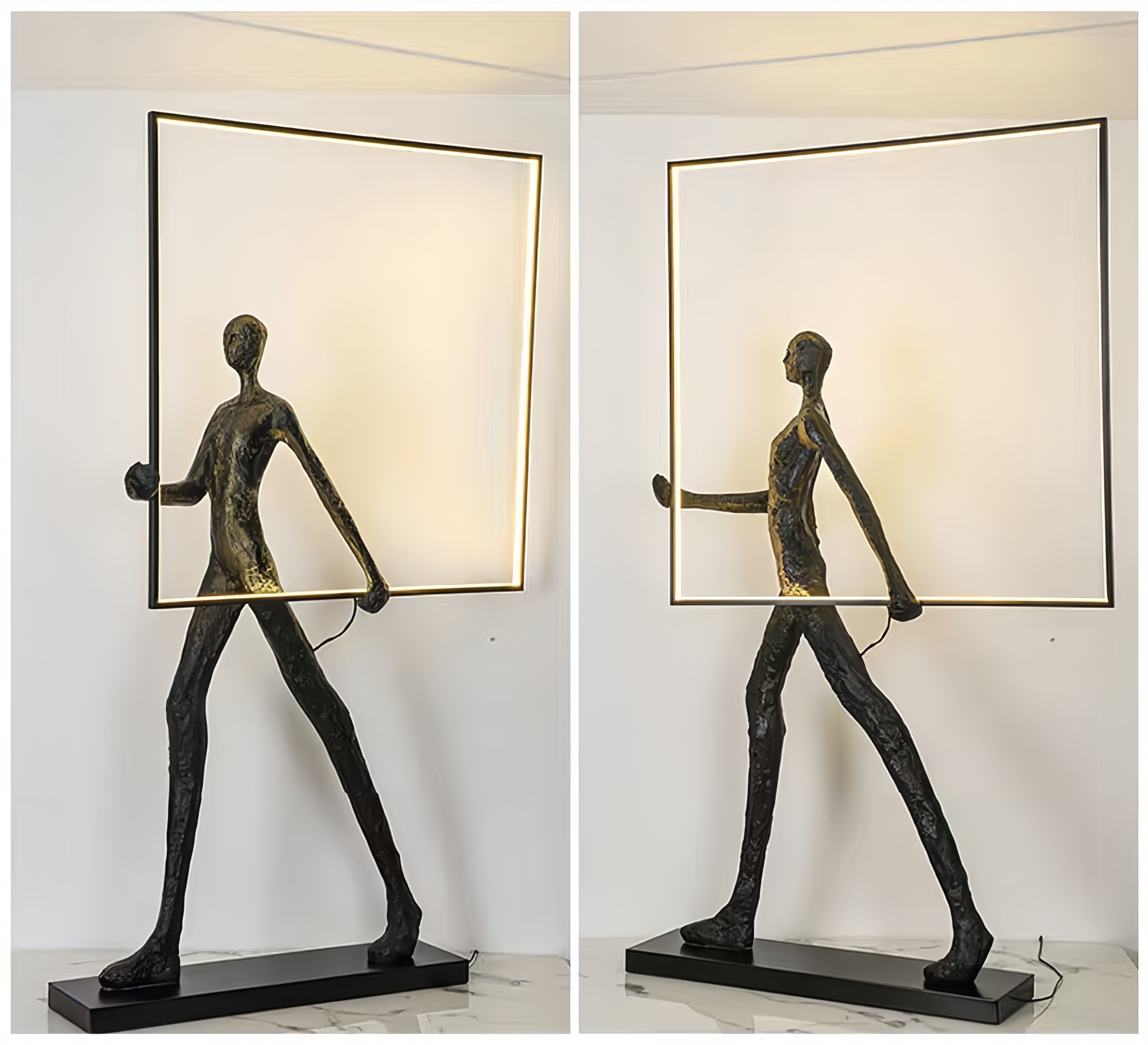 Modern style abstract art sculpture floor lamp