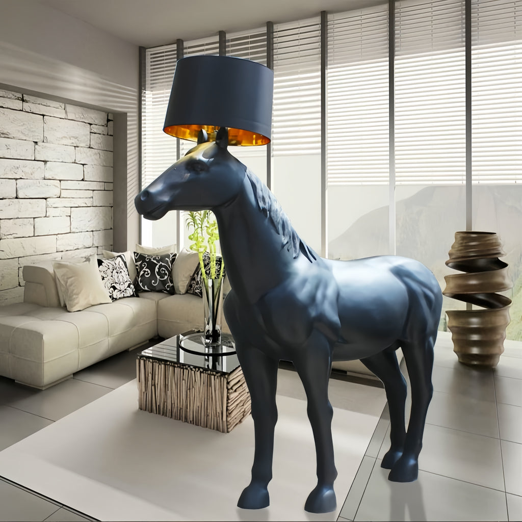 71'' Horses Figurines & Sculptures Novelty Floor Lamp