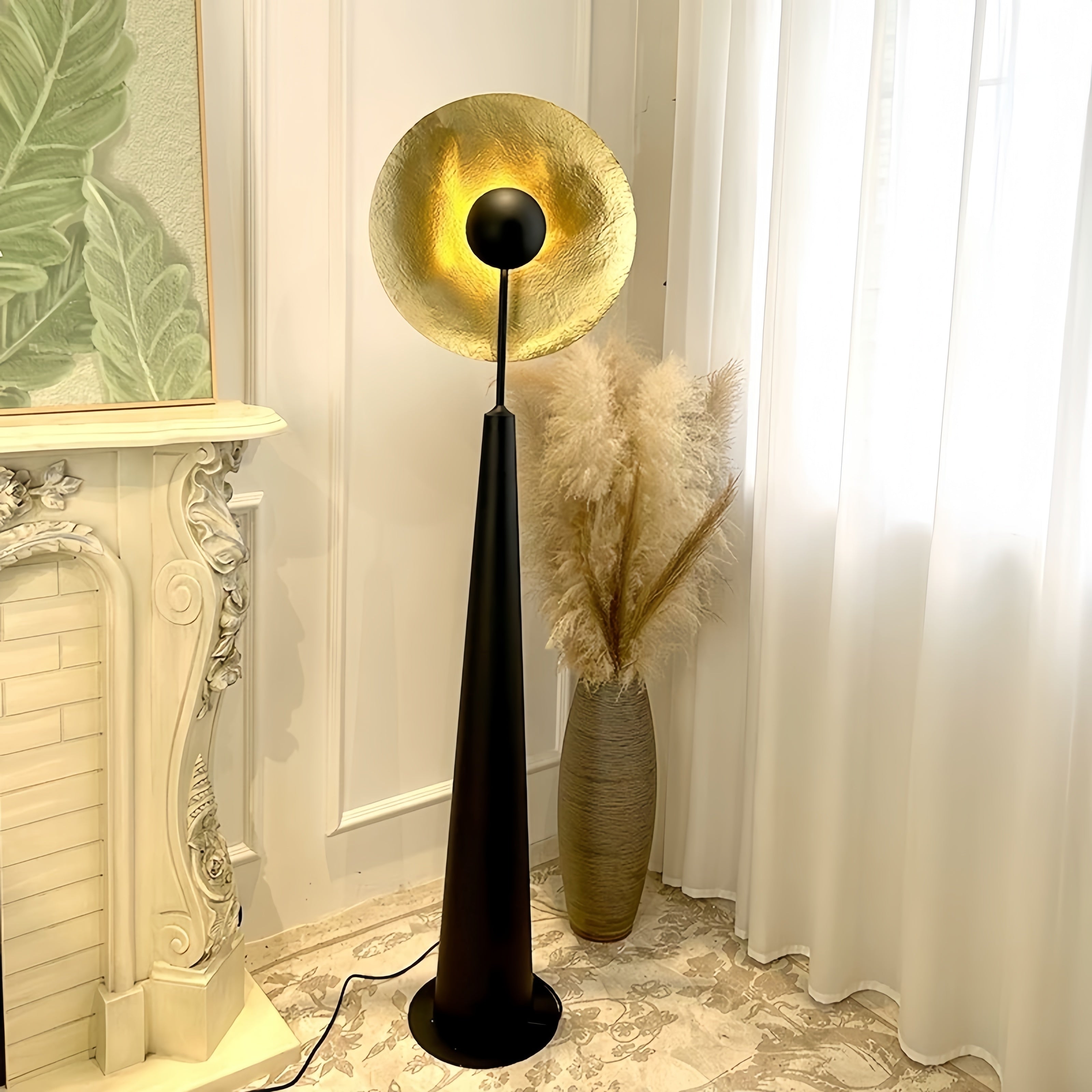 The medieval light luxury floor lamp