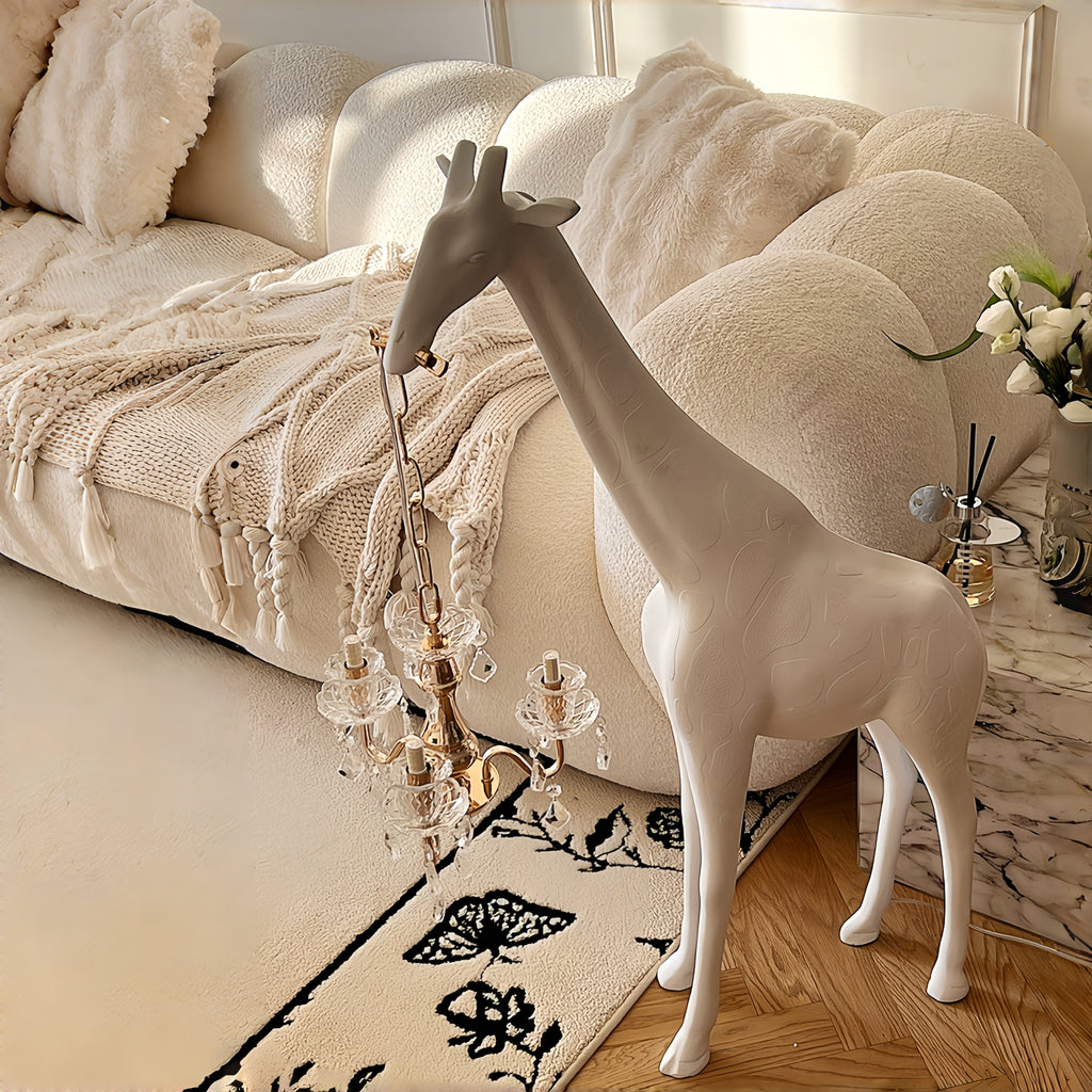 40" Giraffe Sculpture Floor Lamp,Ornament Creative Standing Light