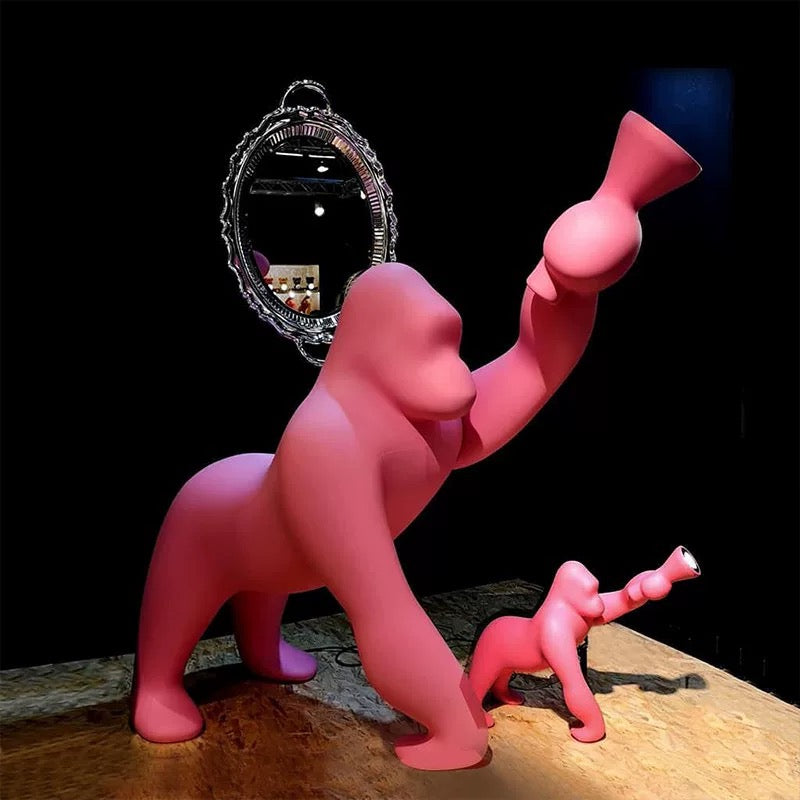 Chimpanzee Sculpture Floor Lamp