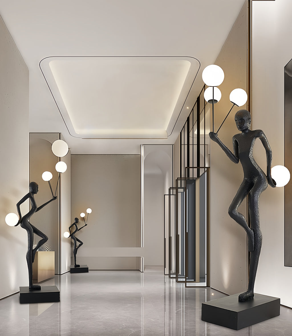 The Beauty of Balance Sculpture Novelty Floor Lamp