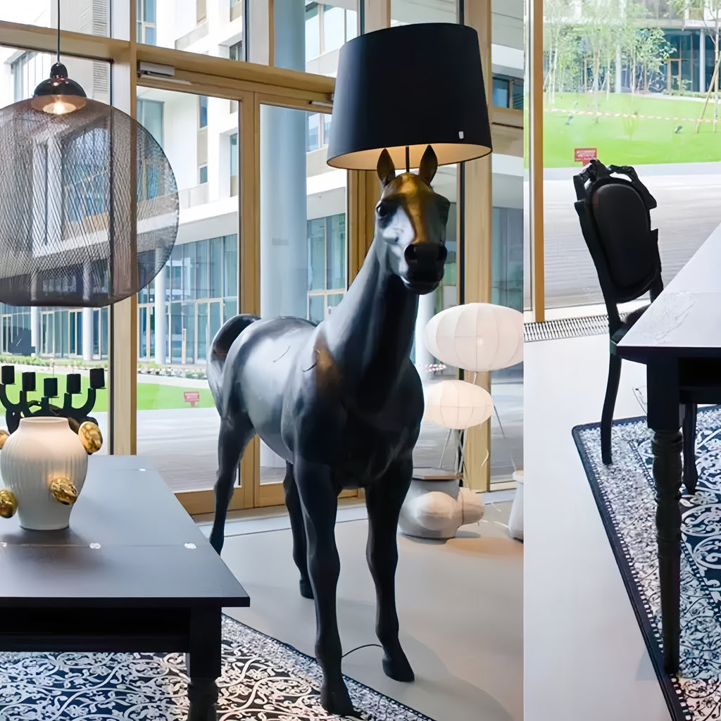 71'' Horses Figurines & Sculptures Novelty Floor Lamp