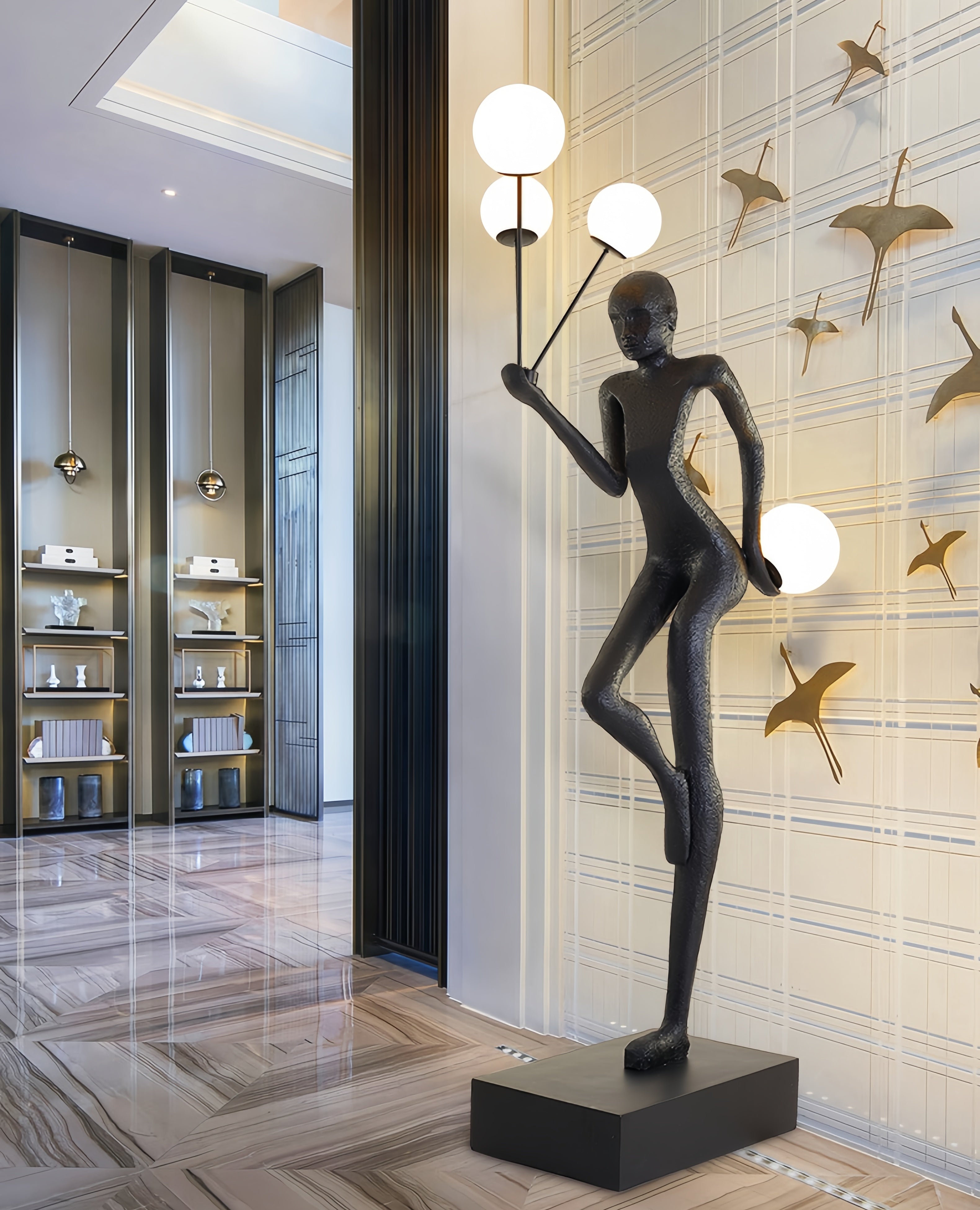 The Beauty of Balance Sculpture Novelty Floor Lamp