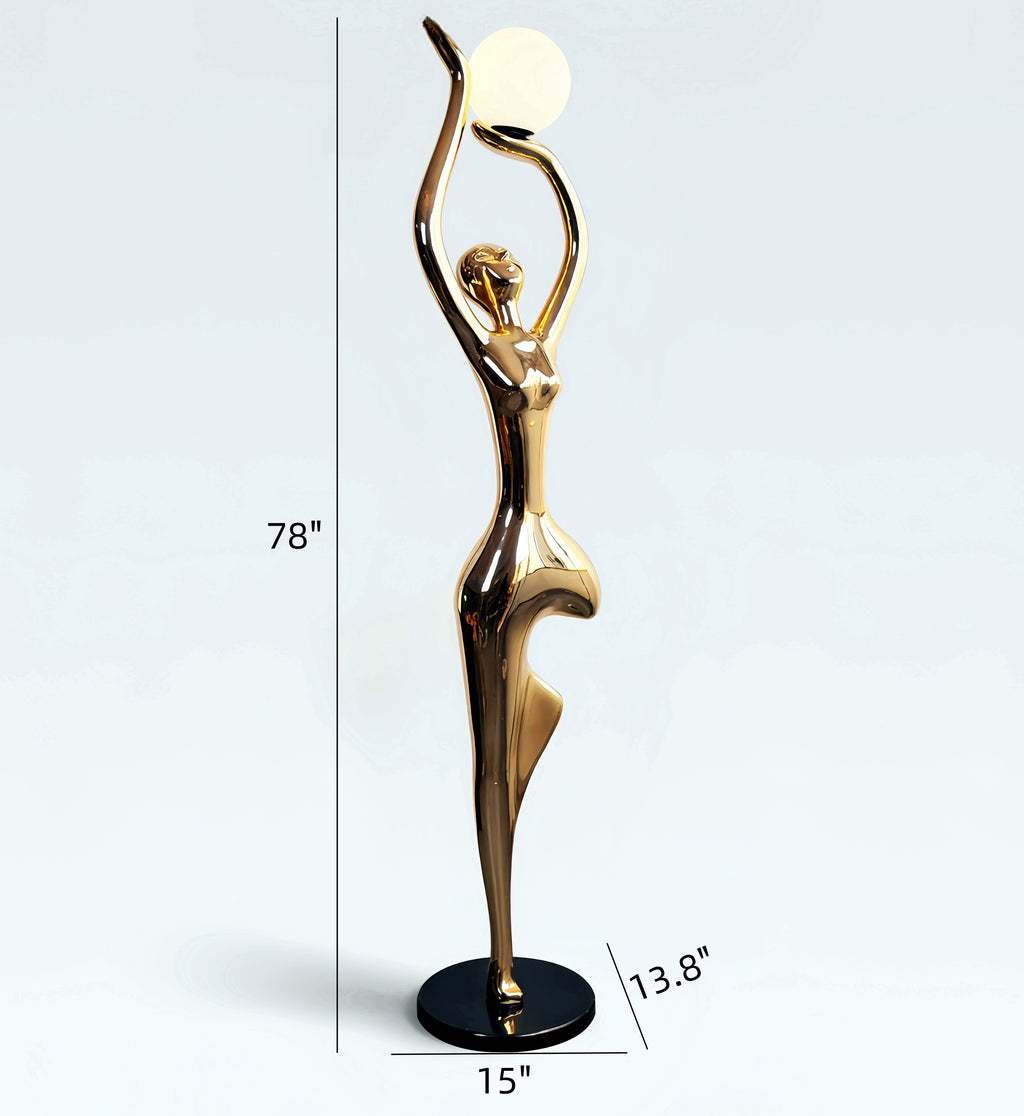 Fairy Sculpture Novelty Floor Lamp Hugger Ball