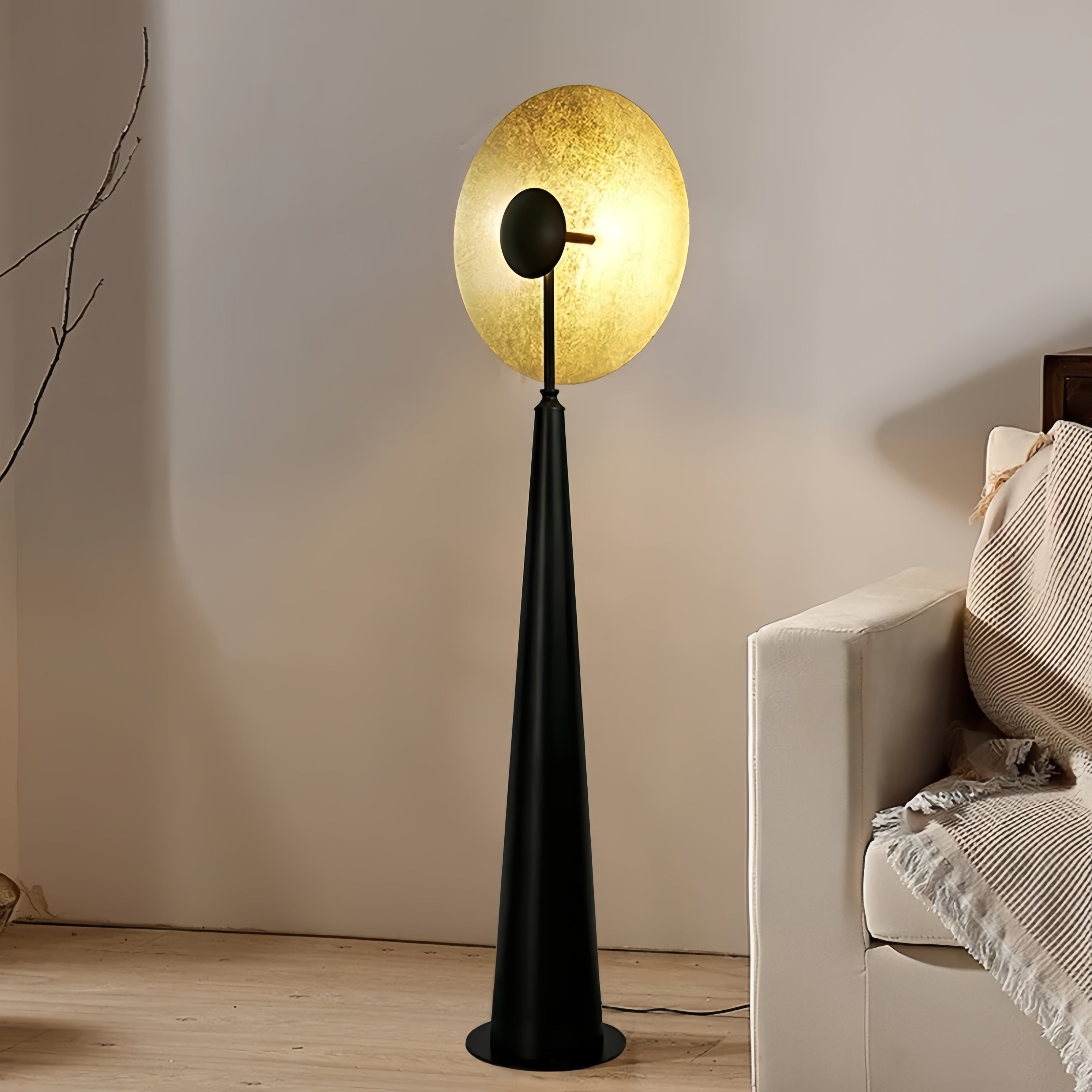 The medieval light luxury floor lamp