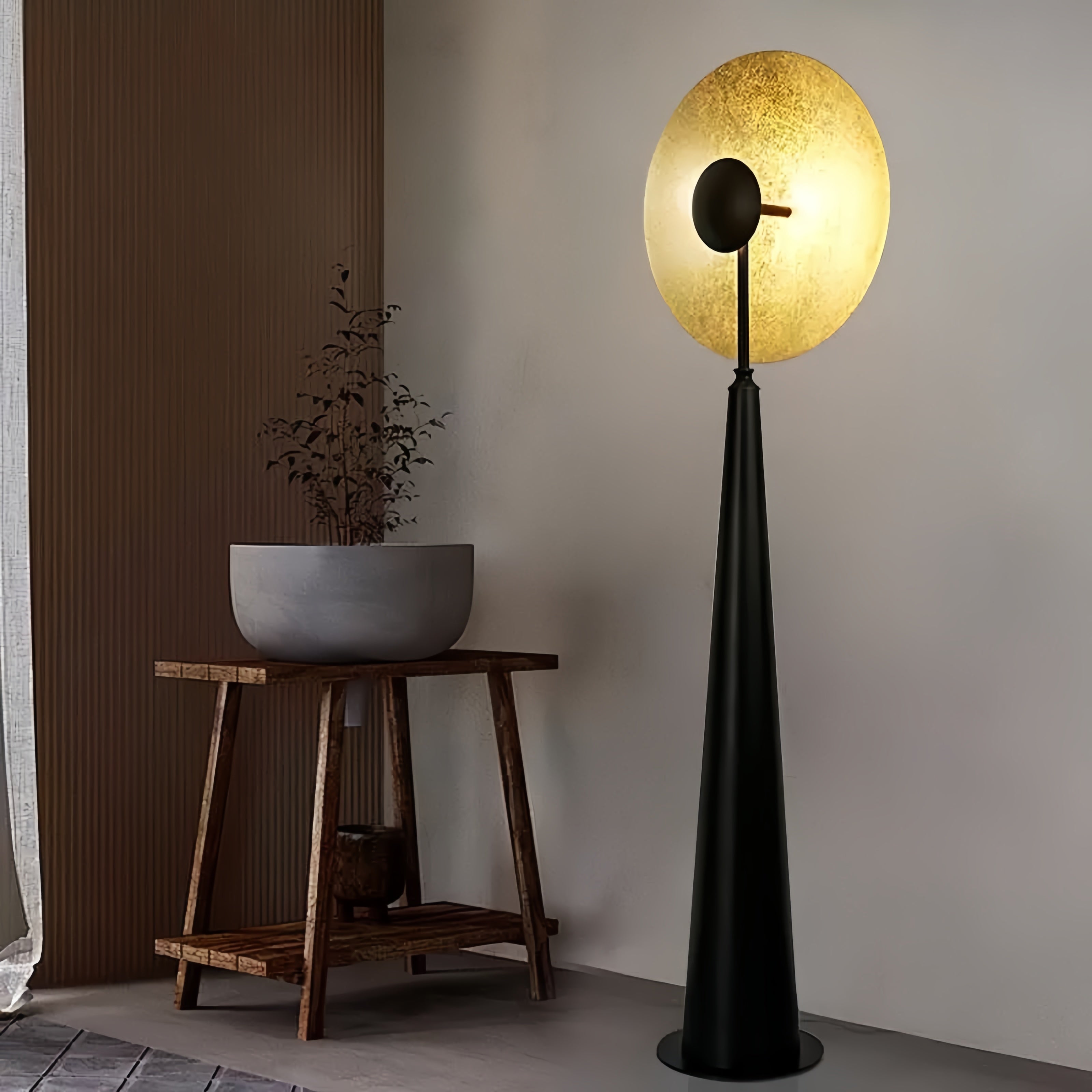 The medieval light luxury floor lamp