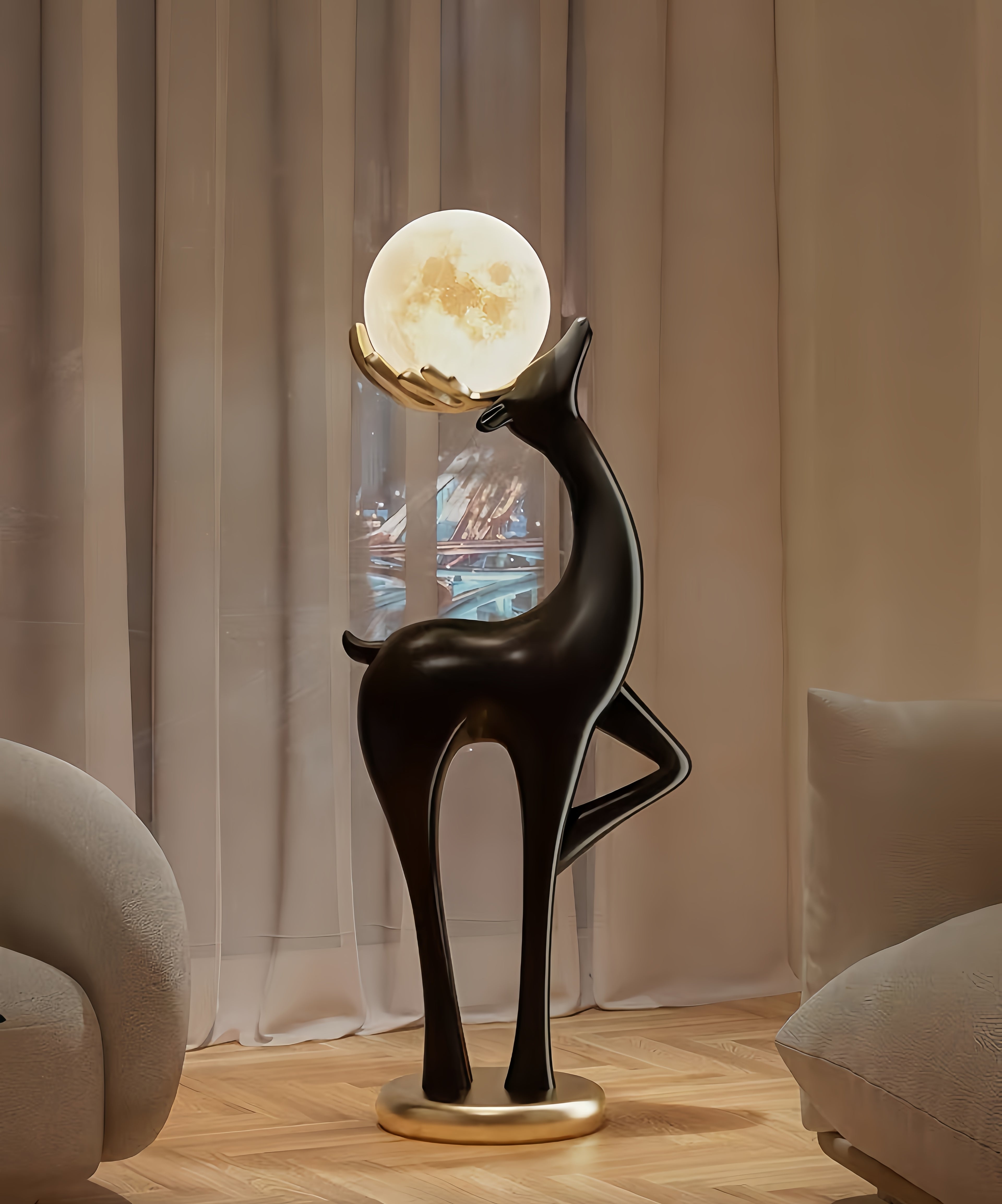 Art Deer Floor Lamp
