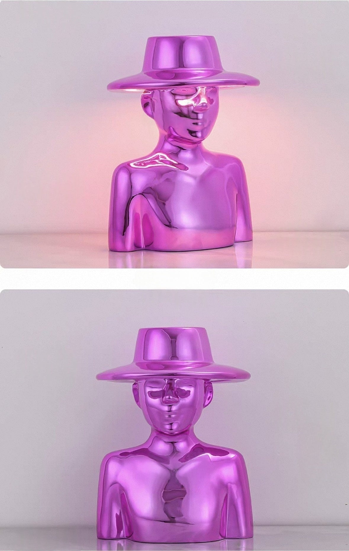Creative top hat character shaped desk lamp