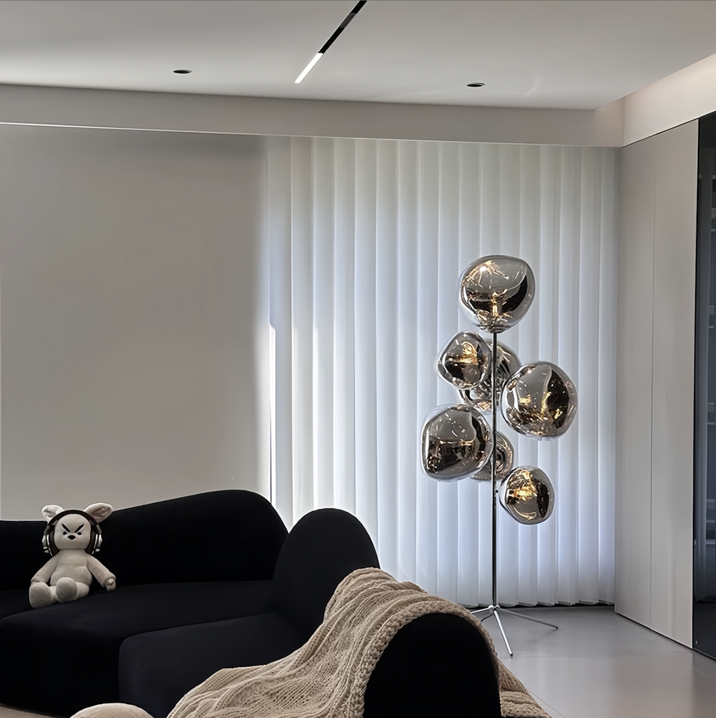 59" Minimally Designed Lava Tree Floor Lamp