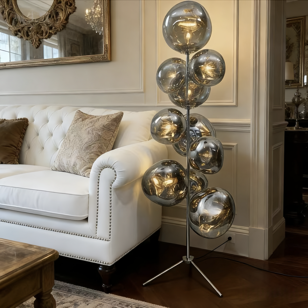 59" Minimally Designed Lava Tree Floor Lamp