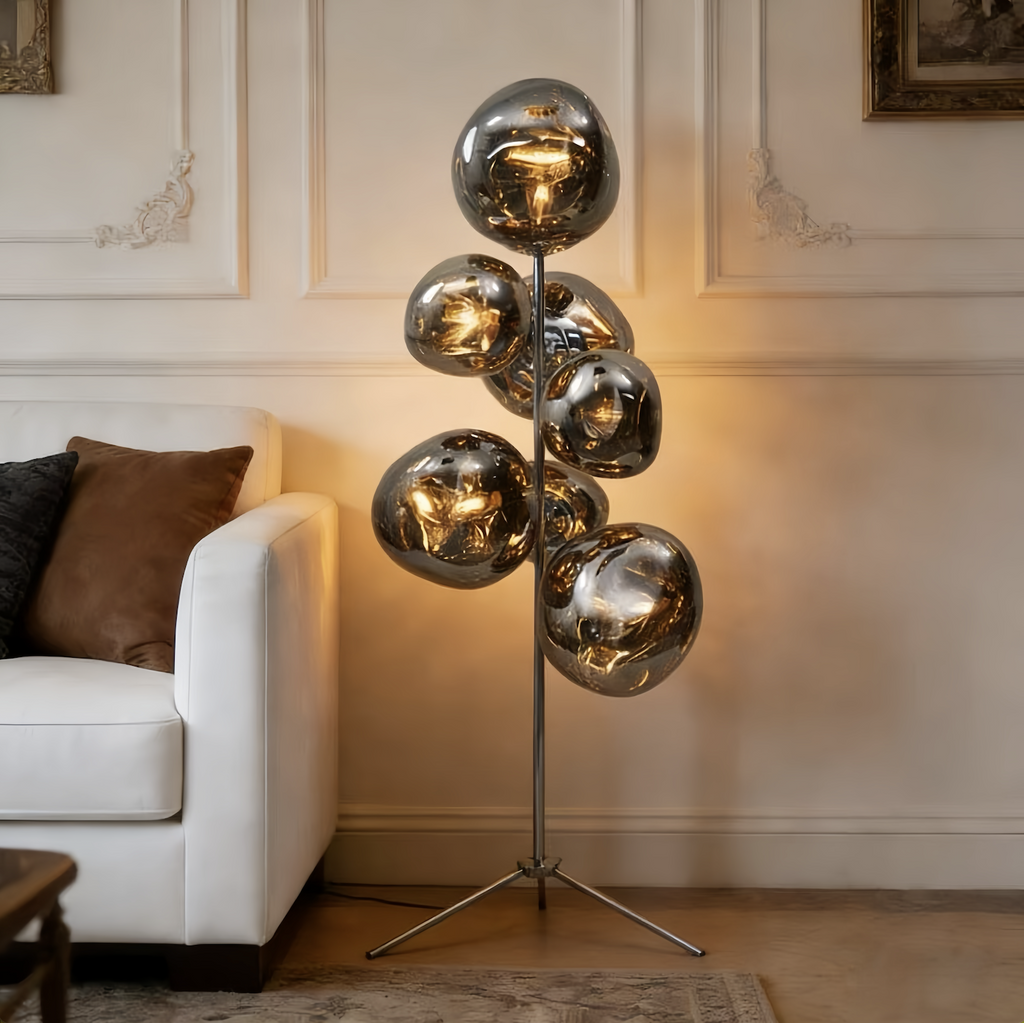 59" Minimally Designed Lava Tree Floor Lamp