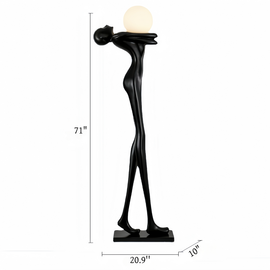 71'' Black Novelty Floor Lamp,Ornament Creative Standing Light