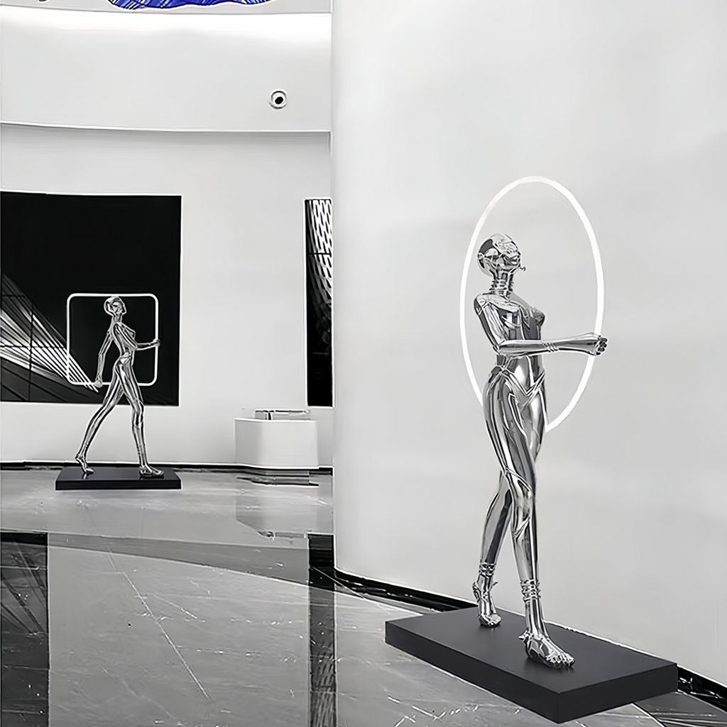 Future Technology Figure Statue Floor Lamp