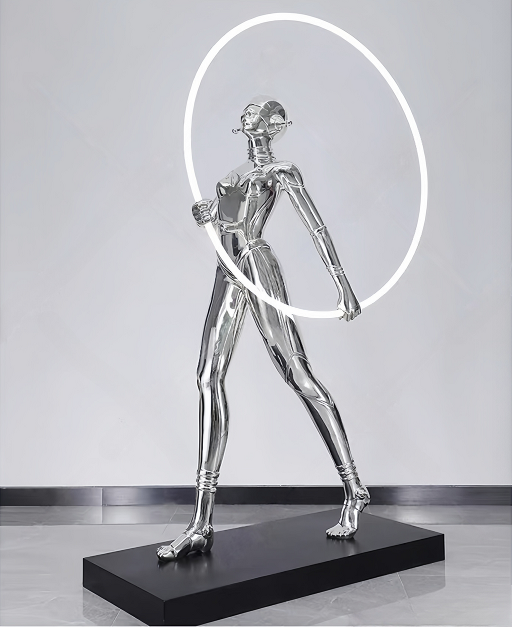 Future Technology Figure Statue Floor Lamp
