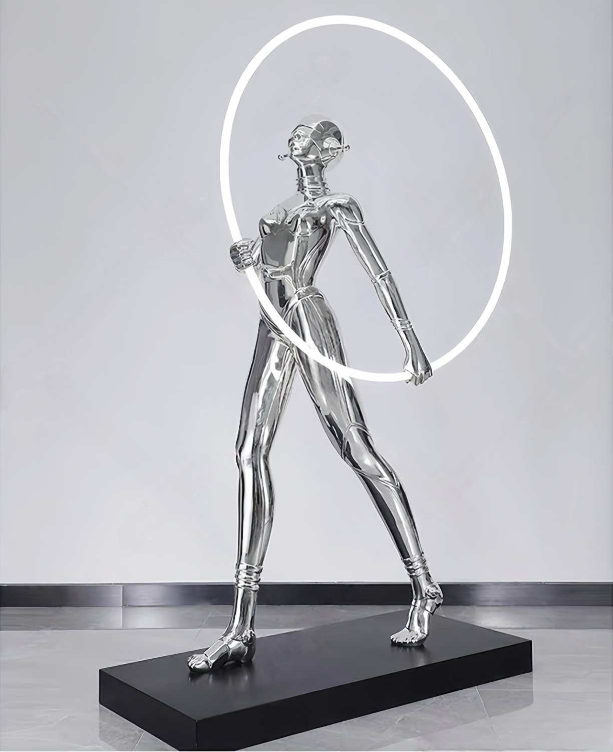 Future Technology Figure Statue Floor Lamp