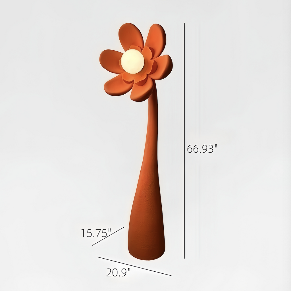 Sunflower Sculpture Novelty Floor Lamp